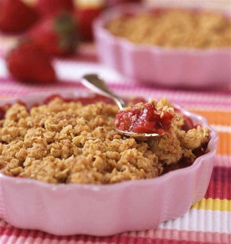 compotée de fraises et crumble