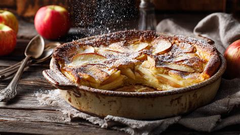 Préparation d'un clafoutis aux pommes