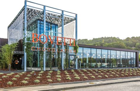 Intérieur du musée du chocolat Bovetti avec exposition historique
