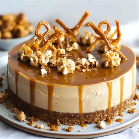 illustration cheesecake vegan caramel