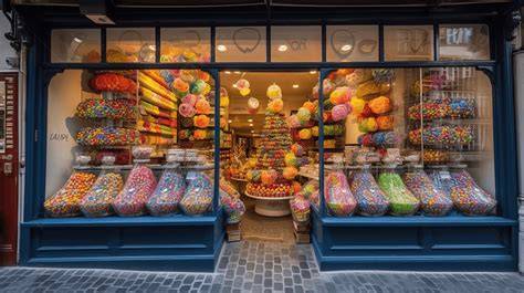 Vitrine et boutique de la confiserie Faye à Limoges