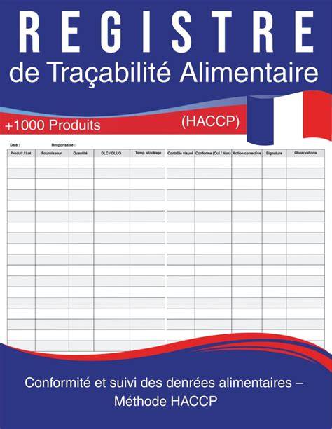 carte des denrées et températures HACCP