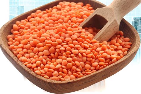 Carottes et lentilles corail avant cuisson