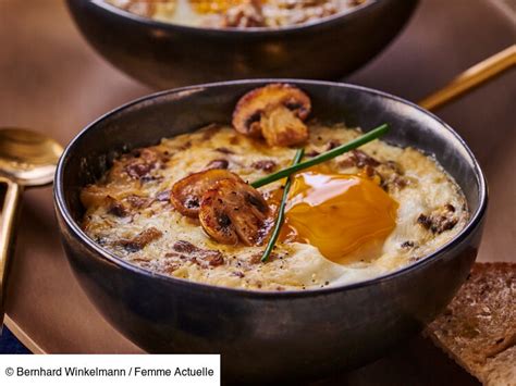 Œufs cocotte aux champignons