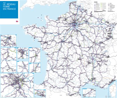 carte réseau ferroviaire français