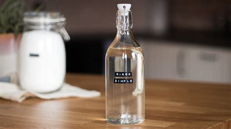 Ingrédients pour un sirop simple