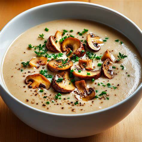image velouté de champignons étape par étape