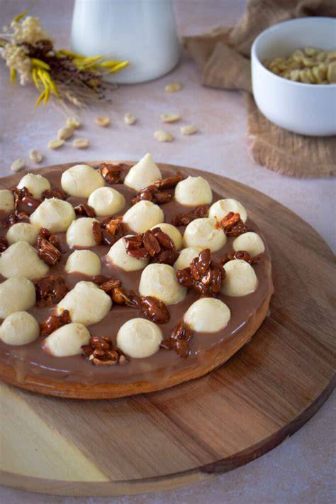 caramel et praliné cacahuète étape clé