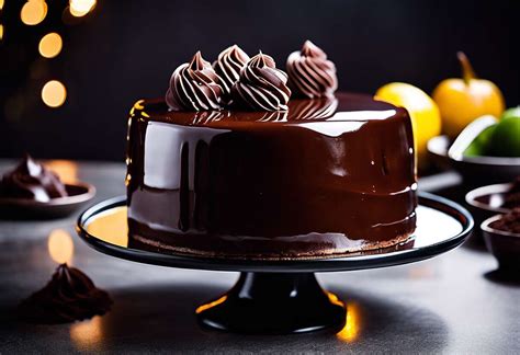 Préparation d'un glaçage au chocolat noir