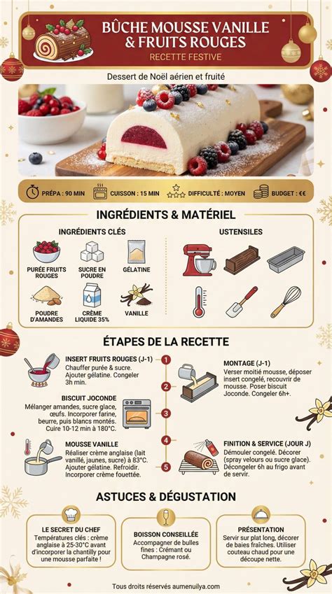 Infographie: croquant fruits rouges et crème