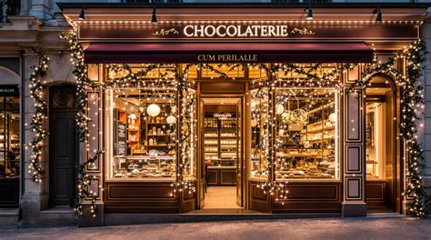 Façade de la chocolaterie Léonidas à Figeac