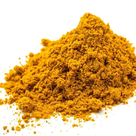 Épices de curry colorées