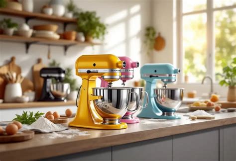 Un assortiment de robots pâtissiers aux couleurs vives