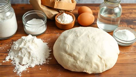 Ingrédients pour la pâte à pain à burger
