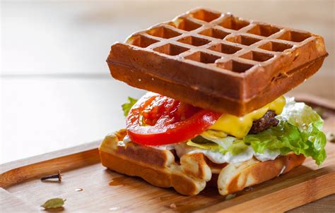 Ingrédients pour le Waffle Burger