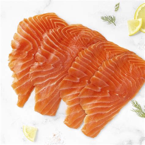 Saumon fumé en tranches