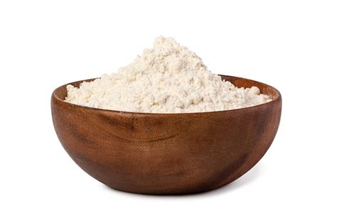 Bol de farine de riz avec des amandes et des épices