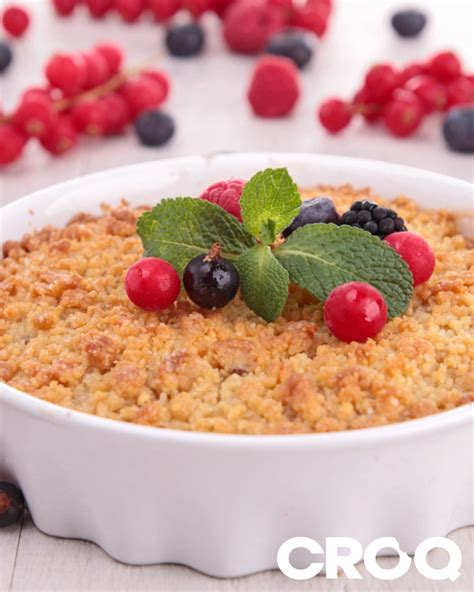 Mélange d'ingrédients pour crumble