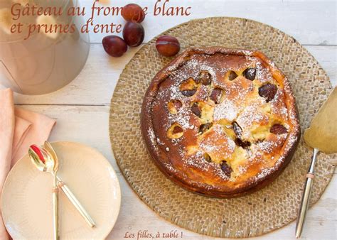 Gâteau aux prunes et fromage blanc
