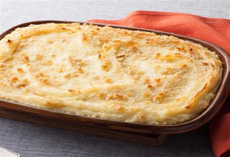 Plat de purée gratinée au four