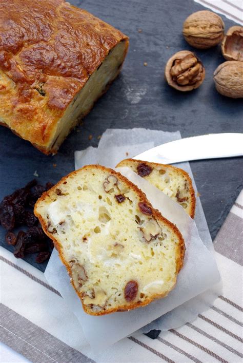 cake salé chèvre noix raisins photo
