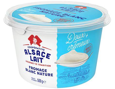 Fromage blanc alsacien prêt à être tartiné