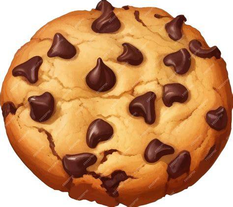 cookie chocolate chips illustration