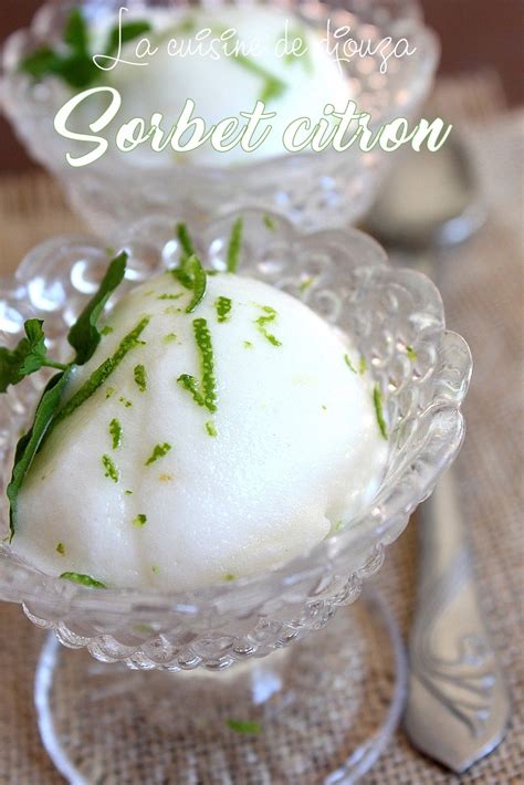 illustration sorbet citron sans sucre explication