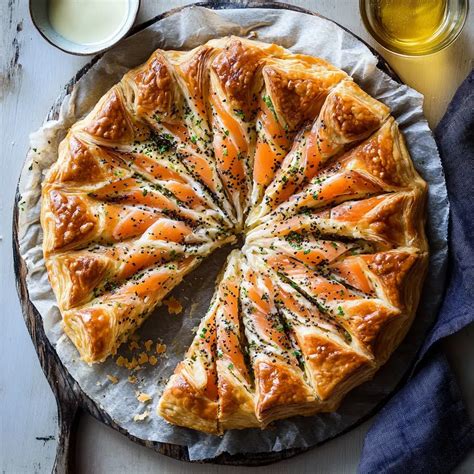 Tarte Soleil au saumon fumé et pesto