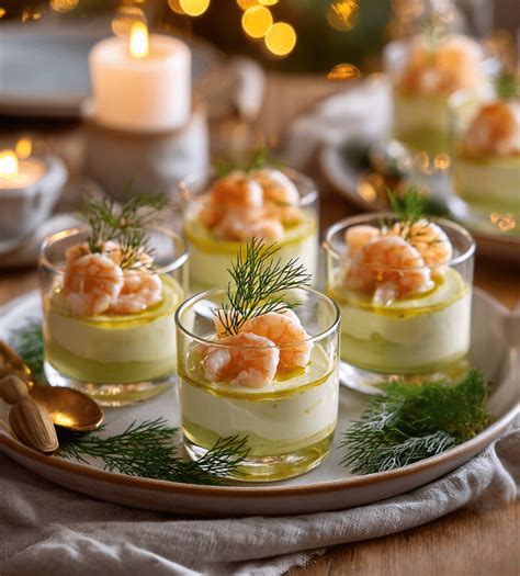 verrines d apéritif crème crevettes
