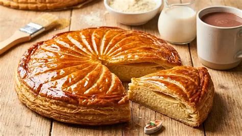 Une galette des rois à la frangipane dorée et appétissante