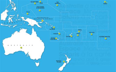 Carte du Pacifique Sud