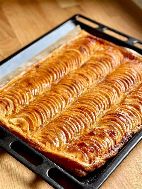 couverture illustrant tarte aux pommes croustillante