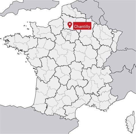 Carte montrant Chantilly et Amiens avec localisation des boutiques partenaires