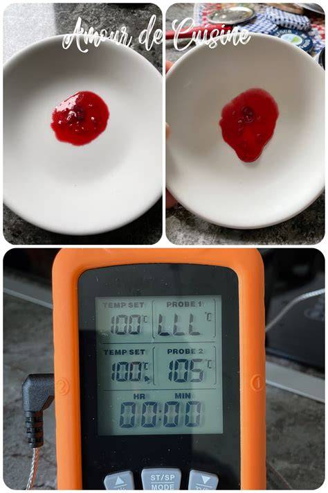 Infographie: Schéma de cuisson et test de l’assiette pour confiture