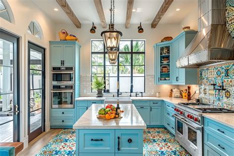 Une cuisine colorée et joyeuse avec des ingrédients frais