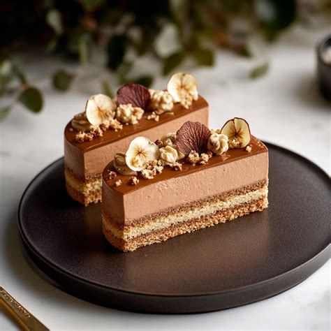 Diagramme montrant les couches typiques d'un entremets moderne