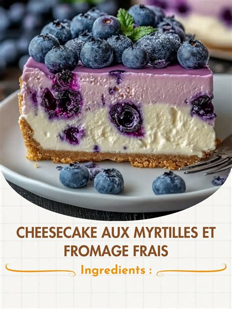 Ingrédients frais pour cheesecake