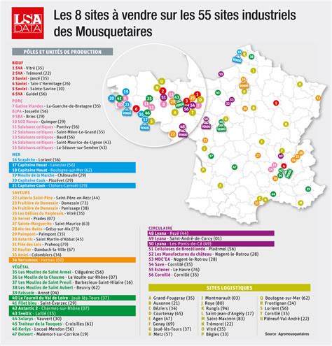 Image: Carte des sites et itinéraires de la Confiserie Mignon dans l’Ouest