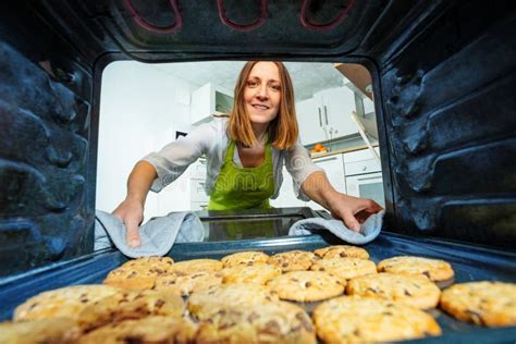 Cookies sortant du four