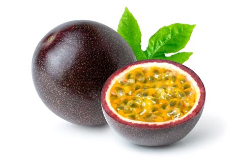 Fruits de la passion frais et éclatés