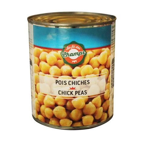 Illustration des pois chiches en conserve avec le jus mis en évidence
