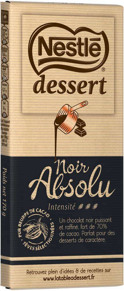image de la tablette Nestlé Dessert Noir Absolu