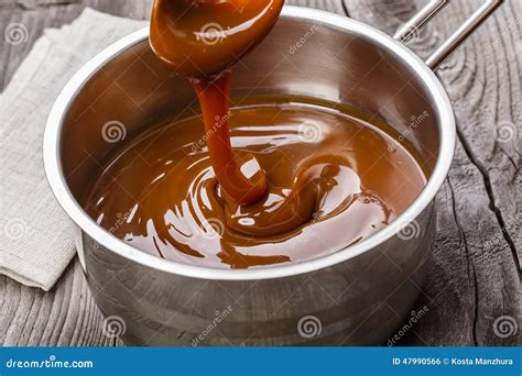 caramel fondu dans une casserole