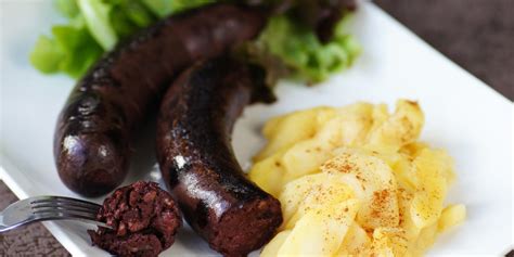 Ingrédients pour le boudin noir au four