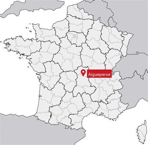 Carte de localisation de Aigueperse et aperçu des rues avoisinantes