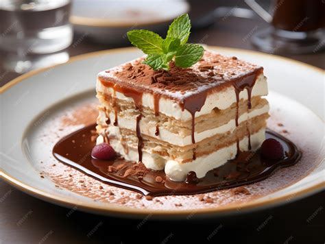 Coupes de tiramisu montrant les couches