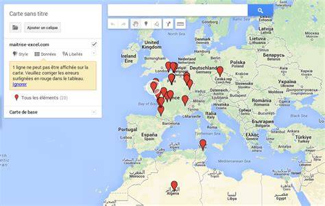 Carte interactive: Localisation des boutiques et labos