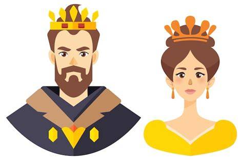 Illustration humoristique du roi et de la reine Tartempion dans leur château