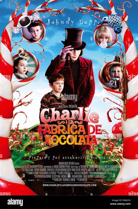 Affiche du film Charlie et la Chocolaterie de Tim Burton